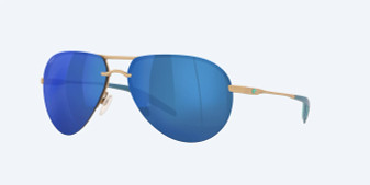 Helo Matte Champagne - Blue Mirror Polarized Polycarbonate Sunglasses by Costa Del Mar