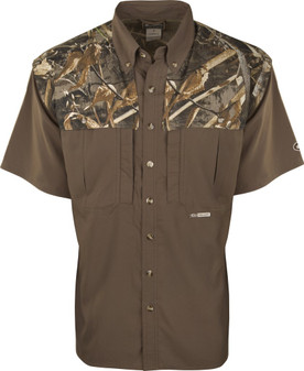 Camo Two-Tone Vent Wingshooters Short Sleeve by Drake