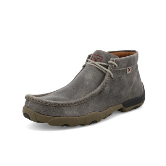 Grey Chukka Driving Moccasin by Twisted X