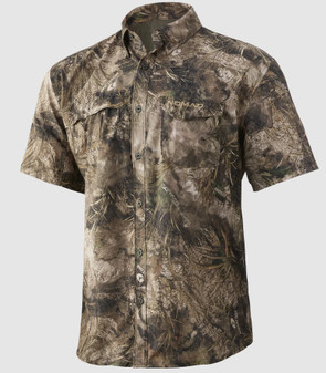 Stretch-Lite Short Sleeve Shirt by Nomad in mossy oak migrate front