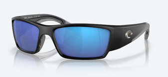 Corbina Pro - Matte Black Sunglasses with Blue Mirror Polarized Glass
