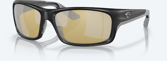 Jose Pro - Matte Black Sunglasses with Sunrise Silver Mirror Polarized Glass