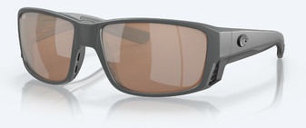 Tuna Alley Pro - Gray Sunglasses with Copper Silver Mirror Polarized Glass