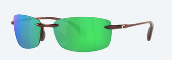 Ballast Tortoise Sunglasses with Green Mirror Polarized Polycarbonate