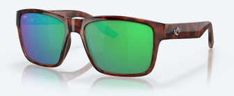 Paunch Tortoise Sunglasses with Green Mirror Polarized Polycarbonate