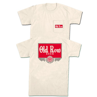 Beer Vintage Short Sleeve Pocket Tee Shirt by Old Row