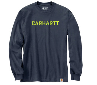 Loose Fit Heavyweight Long Sleeve Logo Graphic Tee by Carhartt