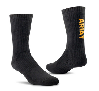 Ariat Premium Cotton Crew Sock 3pk
