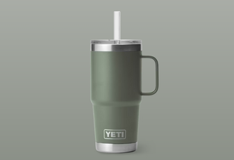 Rambler 25oz Straw Mug in Camp Green by YETI