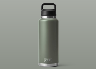 Rambler 46oz Water Bottle with Chug Cap in Camp Green by YETI
